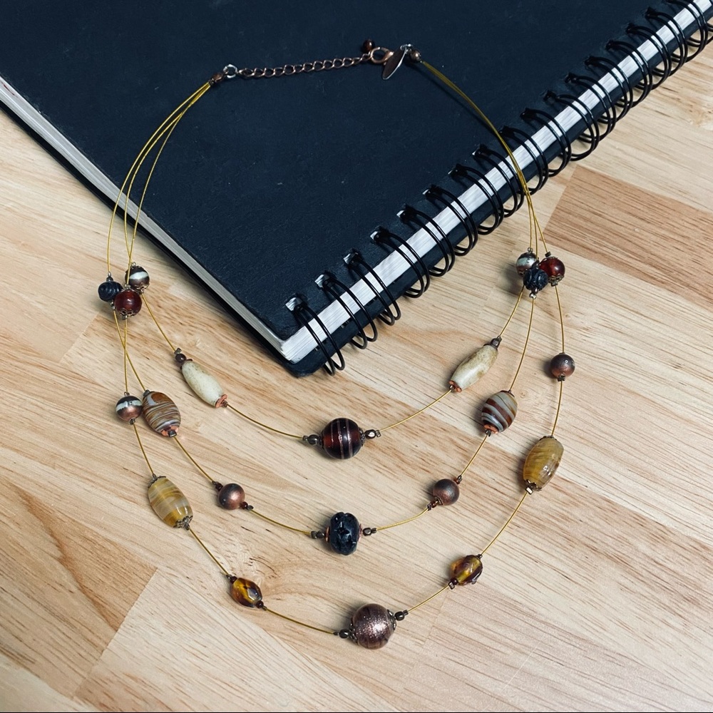 NECKLACE 🥉 NY&Co Beaded Multi-strand Necklace